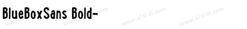 BlueBoxSans Bold字体转换 BlueBoxSans Bold字体转换